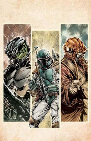 STAR WARS: WAR OF THE BOUNTY HUNTERS #1 EXCLUSIVE VIRGIN PAOLO VILLANELLI