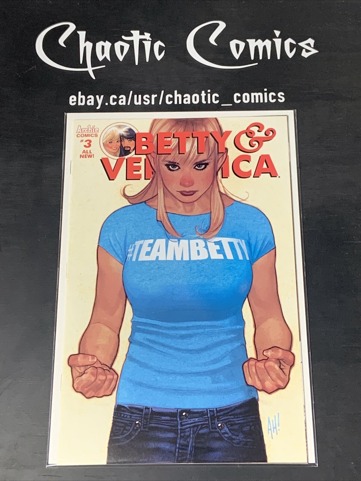 Betty & Veronica 3 2017 Adam Hughes ‘Team betty’ Variant Cover!