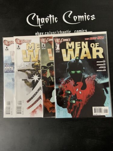 Men Of War 1-4 Set DC Comics 2011 New 52, 1st Apps First Printings Nice Covers!