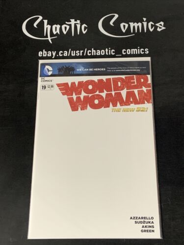 Wonder Woman 19 DC Comics 2013 Blank Sketch Variant Cover!