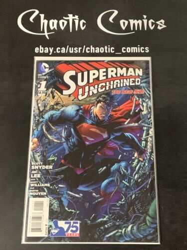 Superman Unchained 1 DC Comics 2013 Jim Lee Cover And Art , Scott Snyder Story!