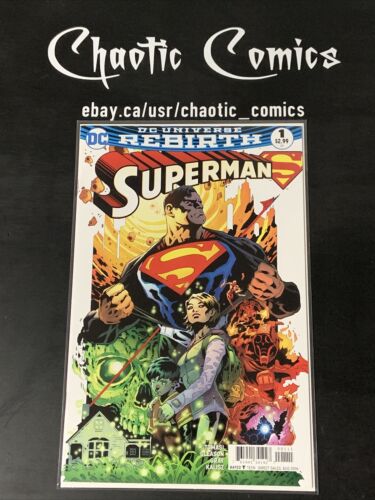 Superman 1 DC Comics 2016 Rebirth, Patrick Gleason Cover And Art!