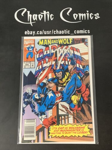 Captain America 404 Marvel Comics 1992 Newsstand Edition, Capwolf Story!
