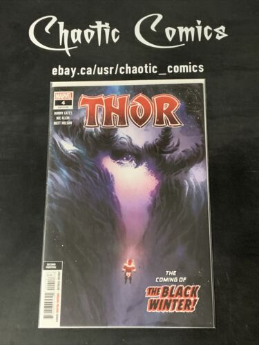 Thor 4 Marvel Comics 2020 2nd Printing 1st Cameo And Cover App Of Black Winter!