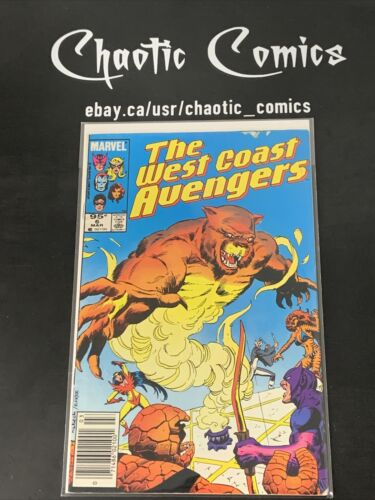 West Coast Avengers 6 Marvel Comics 1986 95 Cent Canadian Price Variant!