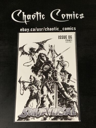 Sonjaversal 6 Dynamite Comics 2021 1:7 B&W Retailer Incentive Variant!
