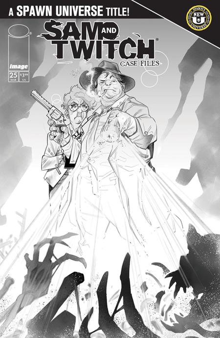 SPAWN SAM AND TWITCH CASE FILES #25 CVR B IG GUARA B&W VAR 7/1/2026