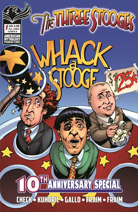 THREE STOOGES AMERICAN MYTHOLOGY 10TH ANNIVERSARY #1 CVR B GREG LAROCQUE VAR  Previously Solicted Thru Diamond 6/24/2026