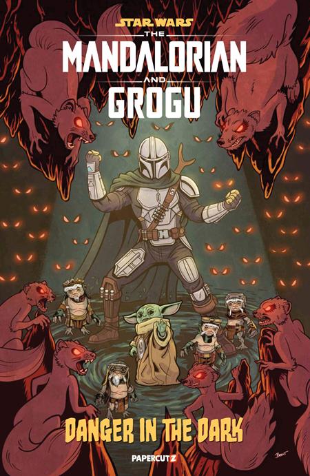 STAR WARS THE MANDALORIAN AND GROGU DANGER IN THE DARK (ONE-SHOT) CVR A BRENT SCHOONOVER 7/22/2026