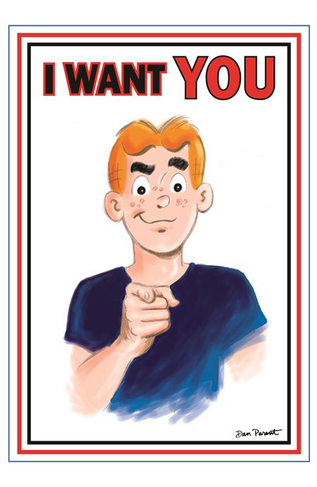 ARCHIE COMICS CELEBRATES AMERICAS 250TH (ONE SHOT) CVR F DAN PARENT UNCLE SAM POSTER FOIL FULL ART  VAR 7/8/2026