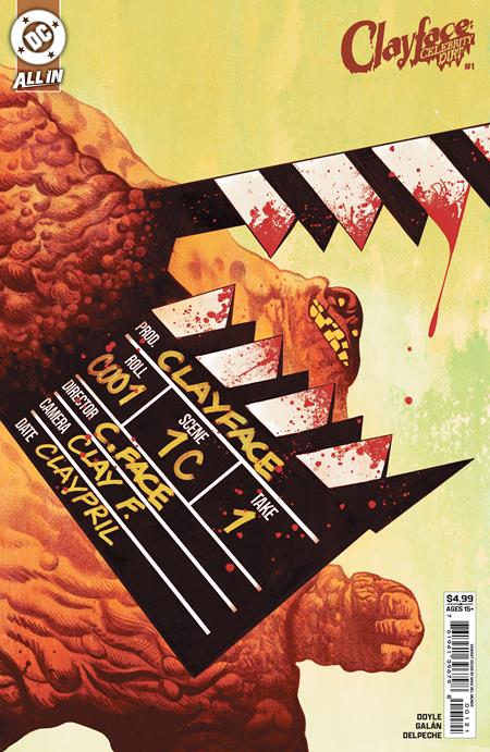 CLAYFACE CELEBRITY DIRT #1 (OF 6) CVR B MIKE DEL MUNDO CARD STOCK VAR 7/8/2026