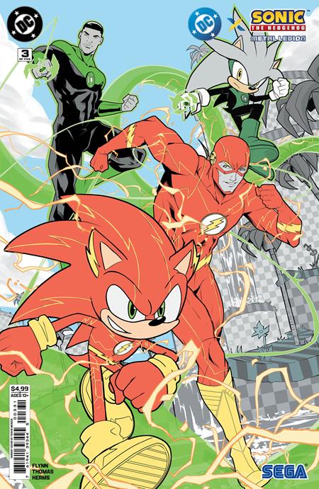 DC X SONIC THE HEDGEHOG THE METAL LEGION #3 (OF 5) CVR C TRAVIS MERCER CARD STOCK VAR 7/1/2026