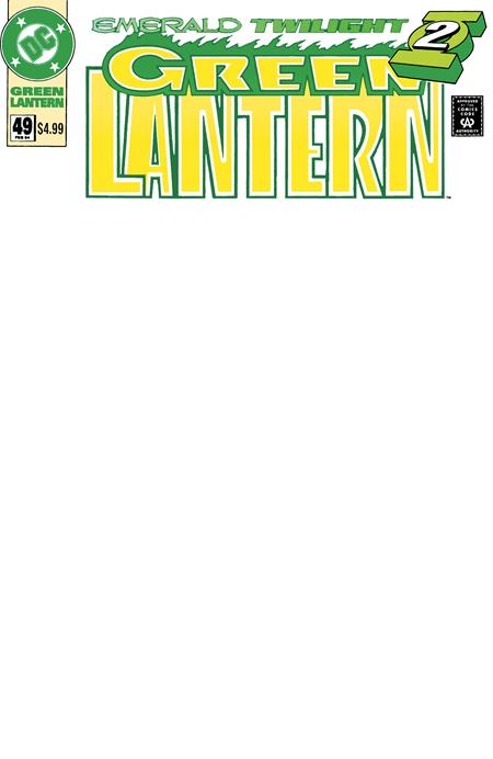 GREEN LANTERN #49 FACSIMILE EDITION CVR B BLANK CARD STOCK VAR 7/8/2026