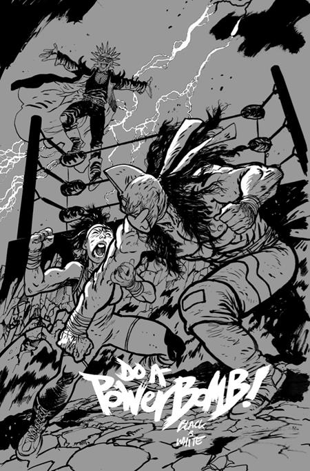 DO A POWERBOMB BLACK AND WHITE #1 (OF 3) CVR C DANIEL WARREN JOHNSON VAR 7/8/2026
