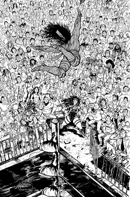 DO A POWERBOMB BLACK AND WHITE #1 (OF 3) CVR D DANIEL WARREN JOHNSON VAR 7/8/2026
