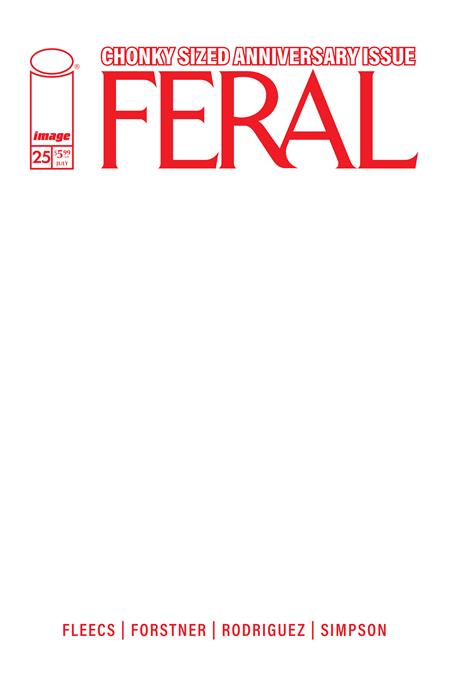 FERAL #25 CVR E BLANK SKETCH VAR (Allocations May Occur) 7/29/2026
