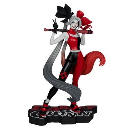 HARLEY QUINN RED WHITE AND BLACK BY ALEX GARNER RESIN STATUE 10/14/2026