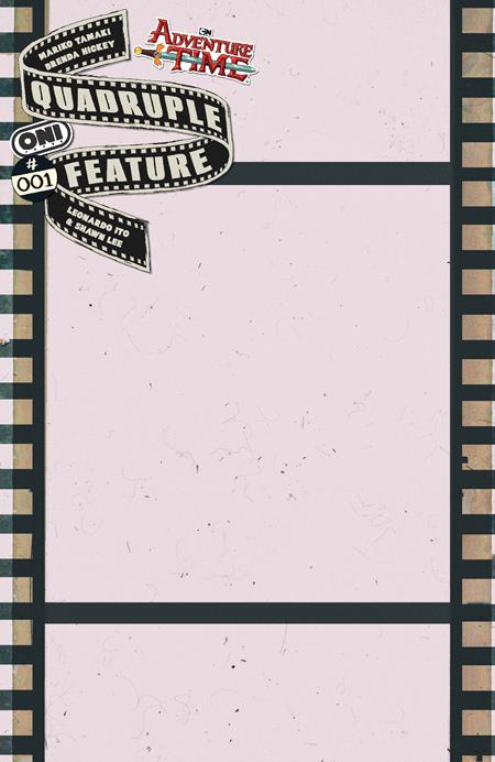 ADVENTURE TIME QUADRUPLE FEATURE #1 (OF 4) CVR C CELLULOID BLANK SKETCH VAR 7/1/2026