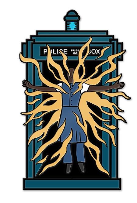 DOCTOR WHO FIFTEENTH DOCTOR REGENERATION TARDIS ENAMEL PIN BADGE 8/12/2026