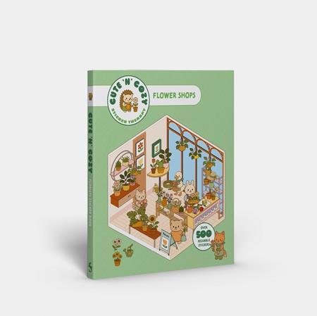 CUTE N COZY STICKER THERAPY FLOWER SHOP TP 8/26/2026