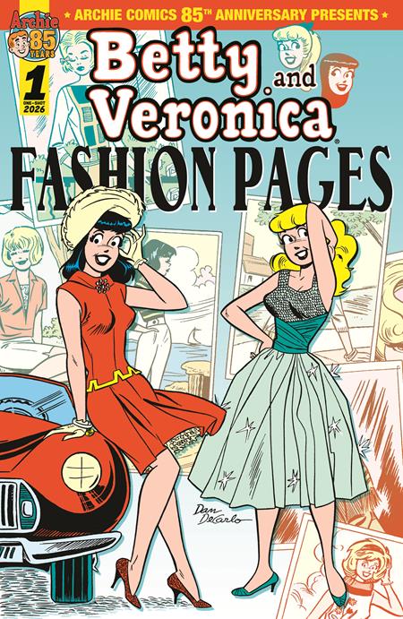 ARCHIE COMICS 85TH ANNIVERSARY PRESENTS BETTY & VERONICA FASHION PAGES (ONE-SHOT) CVR A DAN DECARLO 8/26/2026