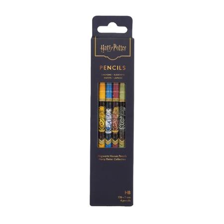 HARRY POTTER COLLECTION HOGWARTS HOUSES PENCILS 4 PACK 8/12/2026