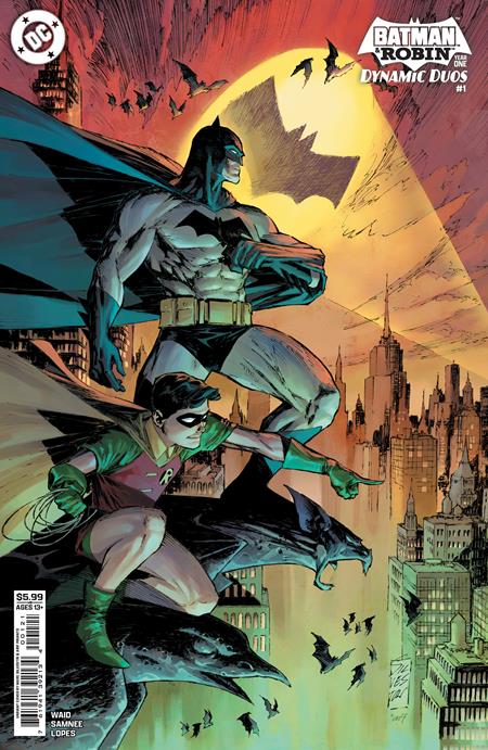 BATMAN & ROBIN YEAR ONE DYNAMIC DUOS #1 (OF 12) CVR B MARC SILVESTRI CARD STOCK VAR 8/12/2026