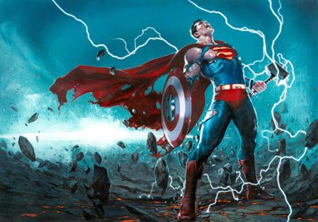 AVENGERS JLA #4 FACSIMILE EDITION CVR E GABRIELE DELL OTTO WRAPAROUND VAR 8/26/2026