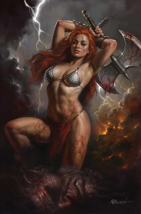RED SONJA SHE DEVIL WITH A SWORD #4 CVR F LUCIO PARRILLO METAL PREMIUM VAR 8/19/2026
