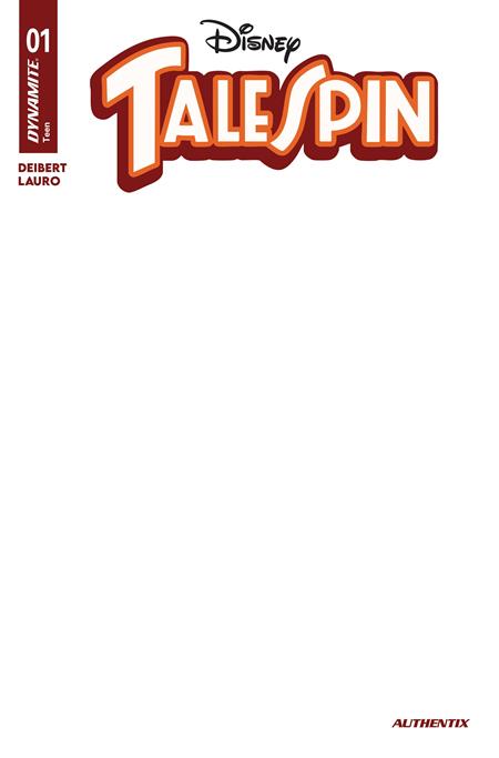 TALESPIN #1 CVR G BLANK AUTHENTIX VAR 8/19/2026