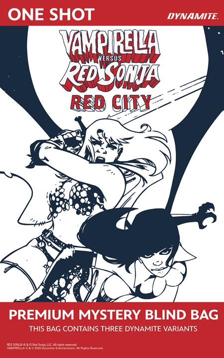 VAMPIRELLA VS RED SONJA RED CITY #1 CVR F PREMIUM MYSTERY BLIND BAG VAR 8/19/2026
