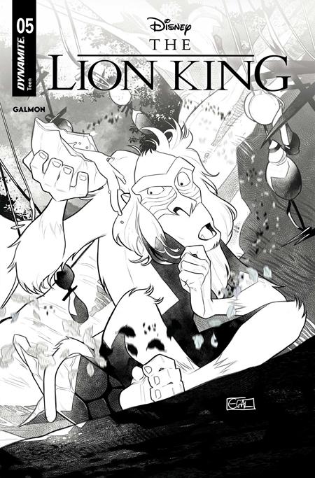 LION KING #5 CVR I EDWIN GALMON LINE ART VAR 7/22/2026