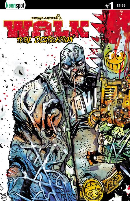 WALK TOTAL DESTRUCTION #1 (ONE SHOT) CVR A STEFANO CARDOSELLI SMILEYSAW 8/26/2026