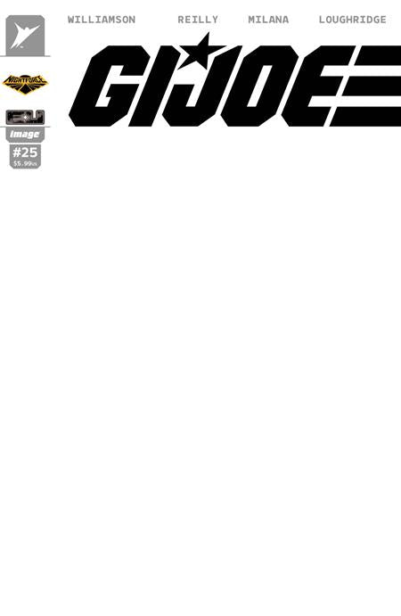 GI JOE #25 CVR H BLANK SKETCH NIGHT FORCE VAR 8/19/2026