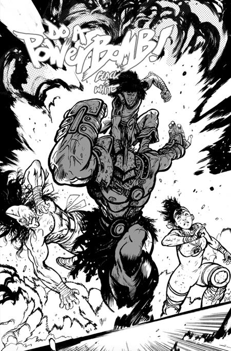 DO A POWERBOMB BLACK AND WHITE #2 (OF 3) CVR C DANIEL WARREN JOHNSON ACTION VAR 8/26/2026