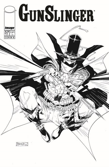 GUNSLINGER SPAWN #57 CVR B CARLO BARBERI B&W VAR 8/19/2026