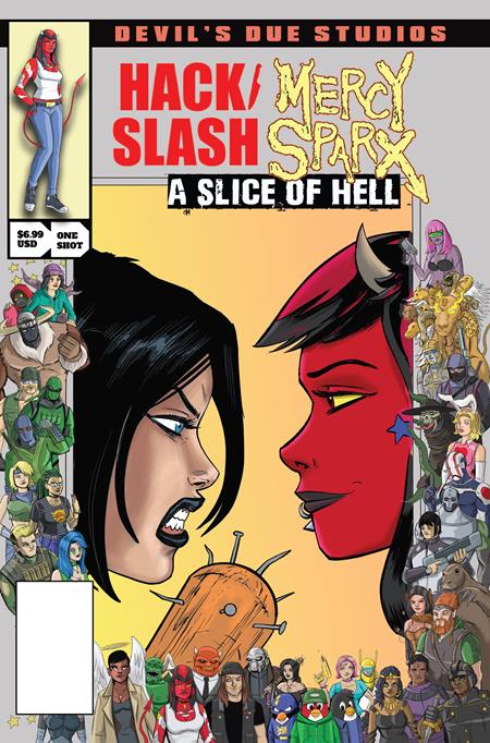 DEVILS DUE PRESENTS HACK SLASH MERCY SPARX #1 (ONE SHOT) CVR B TIM SEELEY JOSH BLAYLOCK HOMAGE VAR (MR) 8/5/2026
