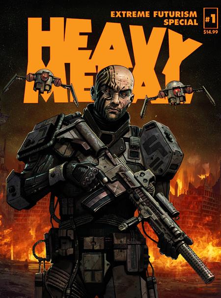 HEAVY METAL MAGAZINE SPECIAL EXTREME FUTURISM #1 CVR B SEDAT OEZGEN CARLOS CABRERA VAR (MR) 8/26/2026