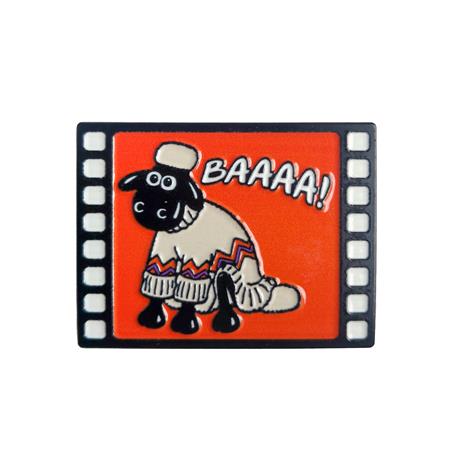 WALLACE & GROMIT SHAUN ENAMEL PIN BADGE 9/16/2026