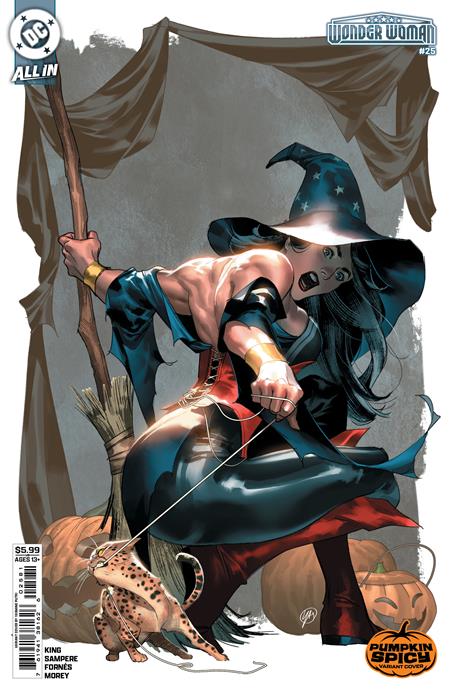 WONDER WOMAN #25 CVR E YASMINE PUTRI PUMPKIN SPICY CARD STOCK VAR 9/17/2025