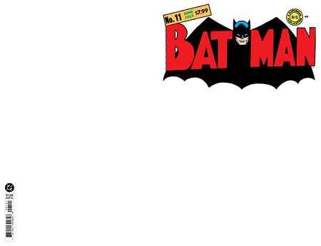 BATMAN #11 FACSIMILE EDITION CVR B BLANK CARD STOCK VAR 9/2/2026