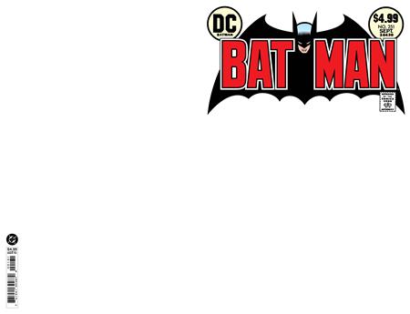 BATMAN #251 FACSIMILE EDITION CVR B BLANK CARD STOCK VAR 9/9/2026