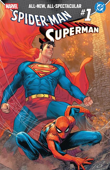 DF MARVEL/DC SPIDERMAN/SUPERMAN #1 MARCO CHECCHETTO COMICXPOSURE EXCLUSIVE 9/30/2026
