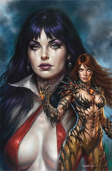 VAMPIRELLA X WITCHBLADE SPECIAL #1 (ONE SHOT) CVR G LUCIO PARRILLO METAL PREMIUM VAR 10/14/2026