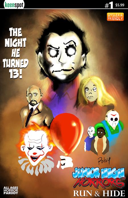 JUNIOR HIGH HORRORS RUN & HIDE #1 (ONE SHOT) CVR B ROB POTCHAK THE NIGHT HE TURNED 13 VAR 9/23/2026