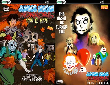 JUNIOR HIGH HORRORS RUN & HIDE #1 (ONE SHOT) CVR D ERIC KENT ROB POTCHAK HOLOFOIL FLIP COVER VAR 9/23/2026