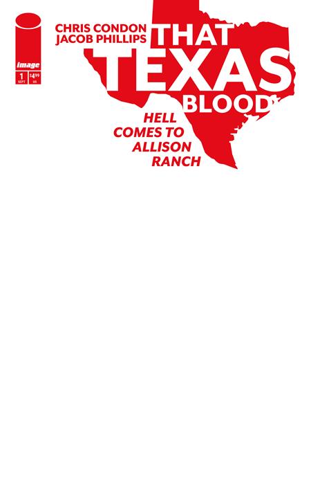 THAT TEXAS BLOOD HELL COMES TO ALLISON RANCH #1 (OF 6) CVR E BLANK SKETCH VAR (MR) 9/23/2026