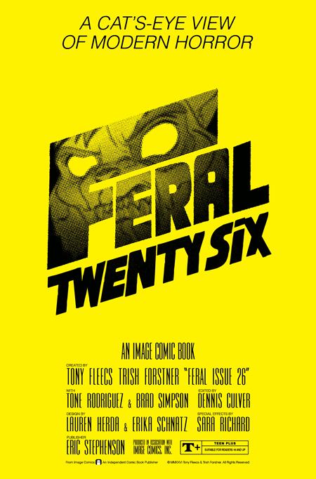 FERAL #26 CVR B TONY FLEECS & TRISH FORSTNER THE SHINING HOMAGE VAR 9/23/2026
