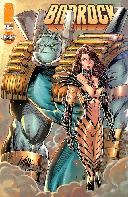 BADROCK #3 CVR E ROB LIEFELD WITCHBLADE TEAM UP VAR 9/30/2026