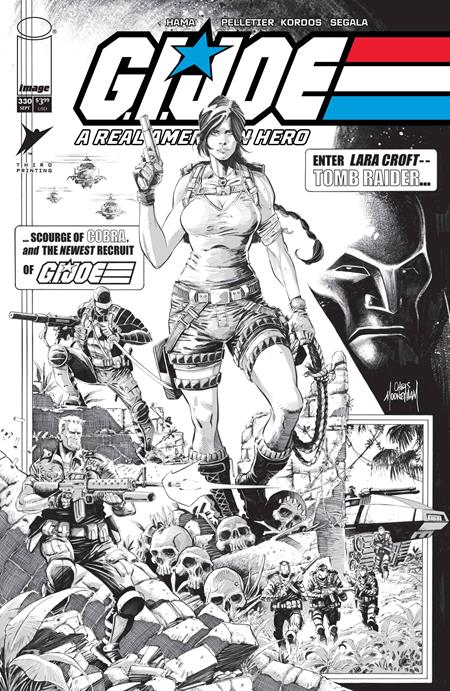 GI JOE A REAL AMERICAN HERO #330 3RD PTG CVR B CHRIS MOONEYHAM B&W VAR 9/9/2026